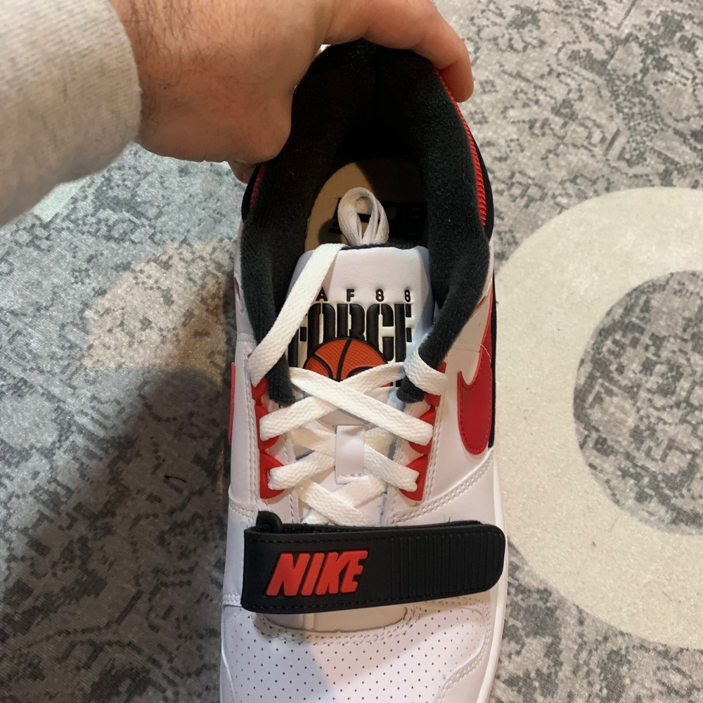 Nike Air Alpha Force 88 SP Billie Eilish Mens 11.5 White Fire Red New DZ6763-101 - Picture 5 of 7